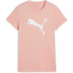 Puma ESSENTIALS METALLIC TEE Női póló, rózsaszín, méret kép
