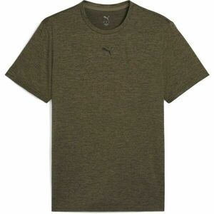 Puma M TAD ESSENTIALS HEATHER CAT TEE Férfi póló, khaki, méret kép