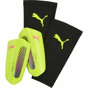 Puma ULTRA LIGHT STRAP Uniszex futball sípcsontvédő, sárga, méret kép