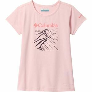 Columbia TECH TRAIL SHORT SLEEVE GRAPHIC SHIRT Lány póló, rózsaszín, méret kép
