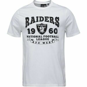 New Era LAS VEGAS RAIDERS NFL STACK ARCH Férfi póló, fehér, méret kép
