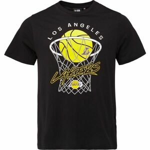 New Era LA LAKERS NBA NET Férfi póló, fekete, méret kép
