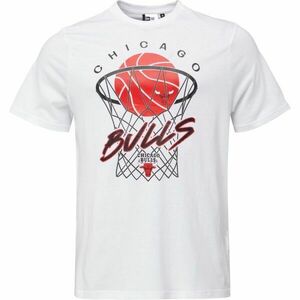New Era CHICAGO BULLS NBA NET Férfi póló, fehér, méret kép