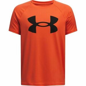 Under Armour TECH BIG LOGO SS Fiú póló, narancssárga, méret kép
