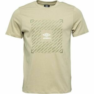 Umbro FTBL BOX GRAPHIC TEE Férfi póló, bézs, méret kép