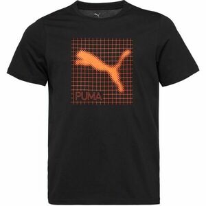 Puma TECH GRAPHIC TEE Férfi póló, fekete, méret kép