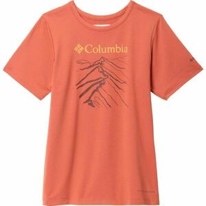 Columbia TECH TRAIL SHORT SLEEVE GRAPHIC SHIRT Gyerek póló, narancssárga, méret kép