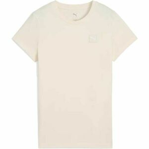 Puma ESS ELEVATED EMBROIDERED TEE Férfi póló, bézs, méret kép