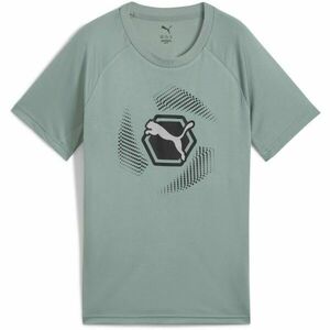 Puma ACTIVE SPORTS POLY CAT TEE B Fiú póló, zöld, méret kép