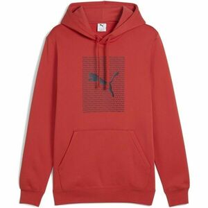 Puma ESSENTIALS LOGO LAB HOOODIE FL Férfi pulóver, piros, méret kép
