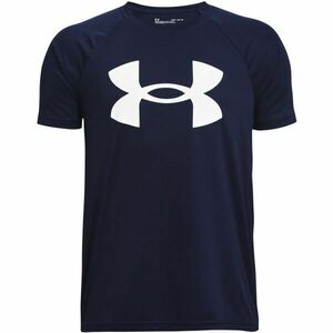 Under Armour TECH BIG LOGO SS Fiú póló, sötétkék, méret kép