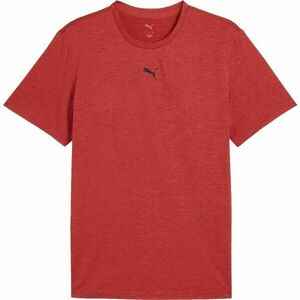 Puma M TAD ESSENTIALS HEATHER CAT TEE Férfi póló, piros, méret kép