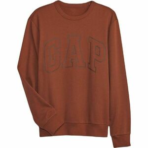 GAP CREWNECK LOGO Férfi pulóver, barna, méret kép