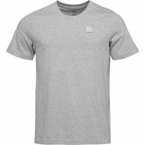 Puma ESSENTIALS ELEVATED TEE Férfi póló, szürke, méret kép