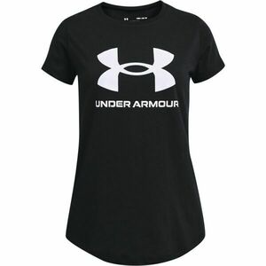 Under Armour LIVE SPORTSTYLE GRAPHIC SS Lány póló, fekete, méret kép