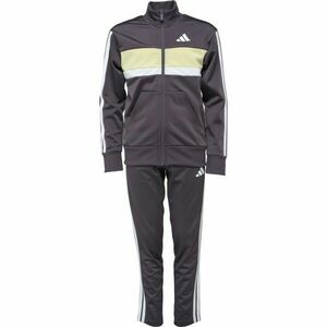 adidas 3 STRIPES TIBERIO Fiú melegítő szett, sötétszürke, méret kép