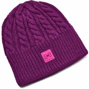 Under Armour HALFTIME CABLE KNIT Női sapka, lila, méret kép