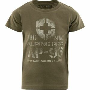 ALPINE PRO DEXO Gyerek póló, khaki, méret kép