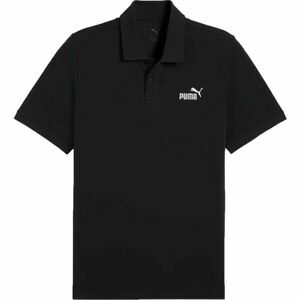 Puma ESSENTIALS NO 1.LOGO PIQUE POLO Férfi galléros póló, fekete, méret kép
