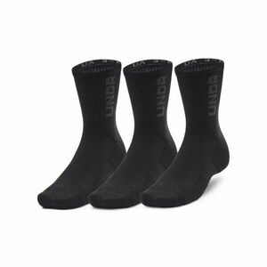 Under Armour 3-MAKER MID-CREW 3PK Uniszex zokni, fekete, méret kép