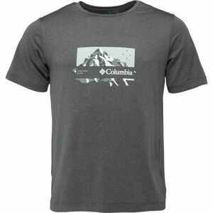 Columbia KWICK HIKE GRAPHIC SS TEE Férfi póló, sötétszürke, méret kép