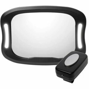 ZOPA MIRROR Tükör LED világítással, fekete, méret kép