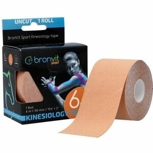 BronVit SPORT KINESIO TAPE CLASSIC Kineziológiai tapasz, bézs, méret kép