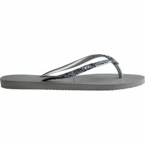 HAVAIANAS SLIM GLITTER II Női strandpapucs, szürke, méret 43/44 kép