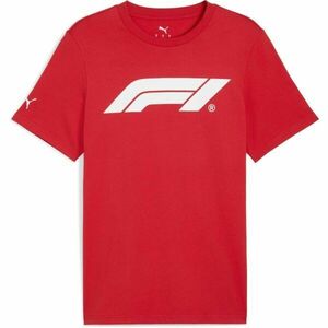 Puma F1 ESSENTIALS LOGO TEE Férfi póló, piros, méret kép