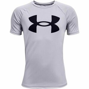 Under Armour TECH BIG LOGO SS Fiú póló, szürke, méret kép