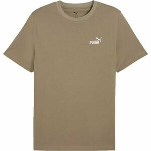 Puma ESSENTIALS SMALL NO.1 LOGO TEE Férfi póló, barna, méret kép