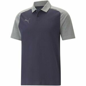 Puma TEAMCUP CASUALS POLO Férfi galléros póló, sötétkék, méret kép