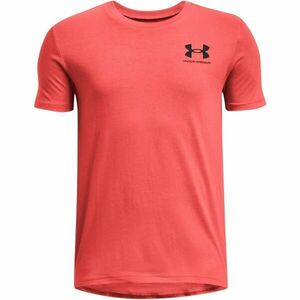 Under Armour SPORTSTYLE LEFT CHEST SS Rövidujjú fiú póló, piros, méret kép
