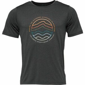 Columbia KWICK HIKE GRAPHIC SS TEE Férfi póló, sötétszürke, méret kép