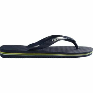 HAVAIANAS BRASIL LOGO Uniszex flip-flop papucs, sötétkék, méret 41/42 kép