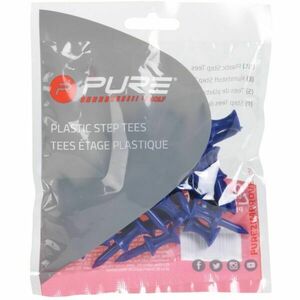 PURE 2 IMPROVE PLASTIC STEP TEES 37MM 30DB Golf tee, kék, méret kép