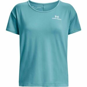 Under Armour RUSH ENERGY SS Női fitness póló, türkiz, méret kép