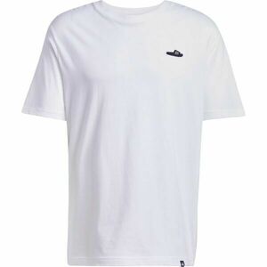 adidas LOUNGE SLIDE TEE Férfi póló, fehér, méret kép