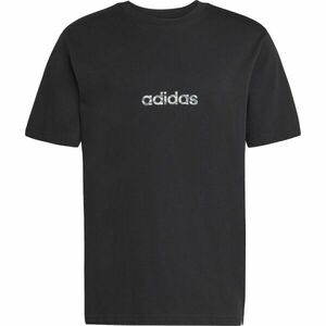 adidas CAMO LINEAR GRAPHIC TEE Férfi póló, fekete, méret kép