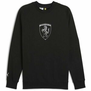 Puma FERRARI RACE BIG SHIELD CREW Férfi pulóver, fekete, méret kép