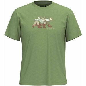 Smartwool BEAR VIEW SHORT SLEEVE GRAPHIC TEE Férfi póló, zöld, méret kép