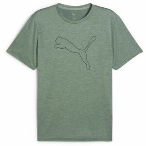Puma M TAD ESSENTIAL HEATHER CAT TEE Férfi póló, sötétzöld, méret kép