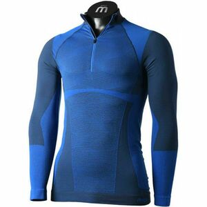 Mico L/SLVS ZIP NECK SHIRT WARM CONTROL Férfi thermo felső, kék, méret kép