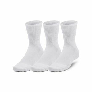 Under Armour 3-MAKER MID-CREW 3PK Uniszex zokni, fehér, méret kép
