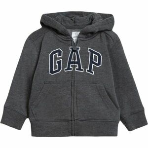 GAP FULLZIP LOGO Fiú pulóver, sötétszürke, méret kép