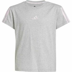 adidas EMBROIDERED T-SHIRT Női póló, szürke, méret kép