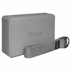 Fitforce YOGA SET Sportfelszerelés, szürke, méret kép