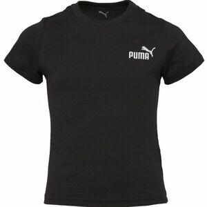 Puma ESSENTIALS 2 COLOR SMALL NO.1 LOGO TEE B Fiú póló, fekete, méret kép