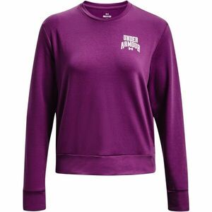Under Armour RIVAL TERRY GRAPHIC CREW Női pulóver, lila, méret kép