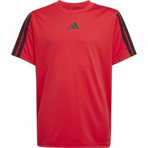 adidas JERSEY ESSENTIALS LOGO KIDS Gyerek edzőpóló, piros, méret kép